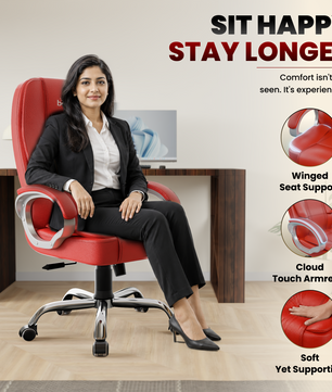 Vintage High Back | 3-Year Warranty | Office Revolving Chair