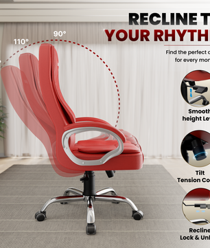 Vintage High Back | 3-Year Warranty | Office Revolving Chair