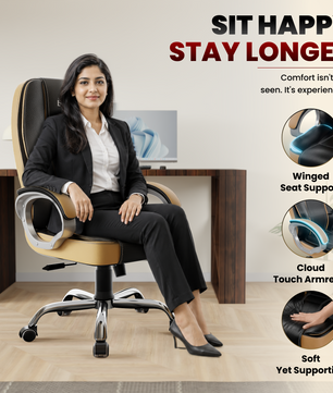Vintage High Back | 3-Year Warranty | Office Revolving Chair