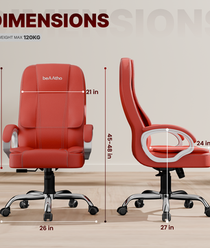 Vintage High Back | 3-Year Warranty | Office Revolving Chair