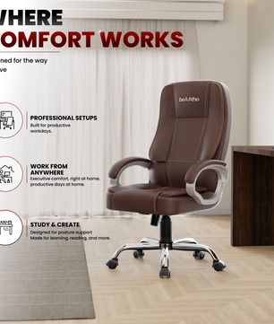 Vintage High Back | 3-Year Warranty | Office Revolving Chair