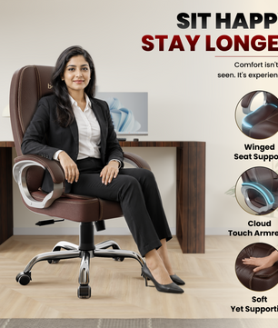 Vintage High Back | 3-Year Warranty | Office Revolving Chair