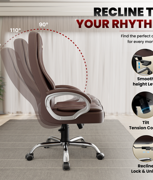 Vintage High Back | 3-Year Warranty | Office Revolving Chair