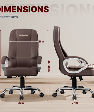 Vintage High Back | 3-Year Warranty | Office Revolving Chair