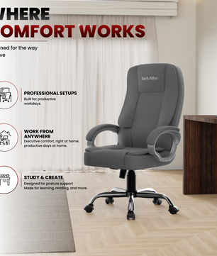 Vintage High Back | 3-Year Warranty | Office Revolving Chair
