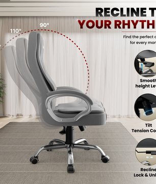Vintage High Back | 3-Year Warranty | Office Revolving Chair