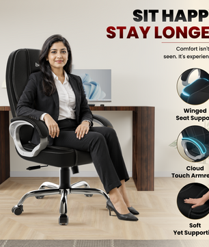 Vintage High Back | 3-Year Warranty | Office Revolving Chair