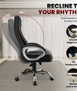 Vintage High Back | 3-Year Warranty | Office Revolving Chair