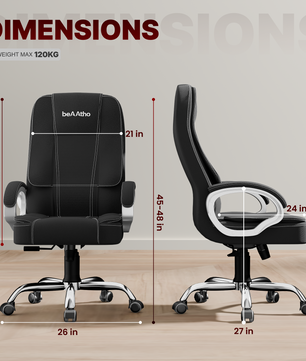 Vintage High Back | 3-Year Warranty | Office Revolving Chair