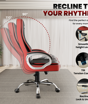 Vintage High Back | 3-Year Warranty | Office Revolving Chair