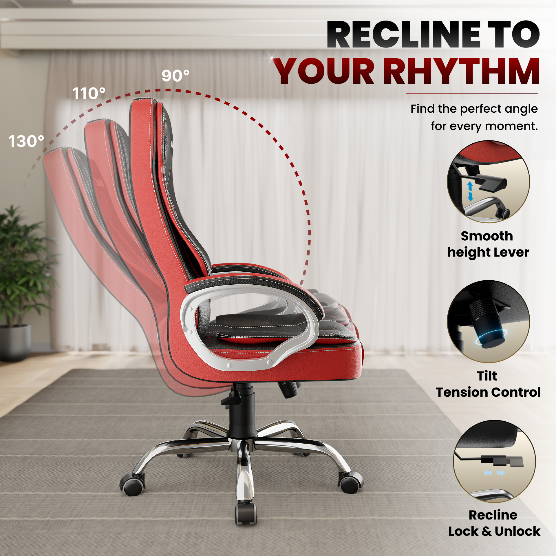 Vintage High Back | 3-Year Warranty | Office Revolving Chair