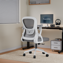 FurniVo Spark Ergonomic High Back Office Chair with 3D Adjustable Armrest, Adjustable Headrest, Lumbar Support, Revolving Mesh Chair - Home & Office