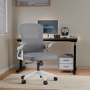FurniVo Spark Ergonomic High Back Office Chair with 3D Adjustable Armrest, Adjustable Headrest, Lumbar Support, Revolving Mesh Chair - Home & Office