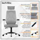 Dusk Ergonomic High Back Mesh Office Chair | Adjustable Lumbar Support, Adjustable Armrests,| Home Office Desk Chair, 3 Years Warranty
