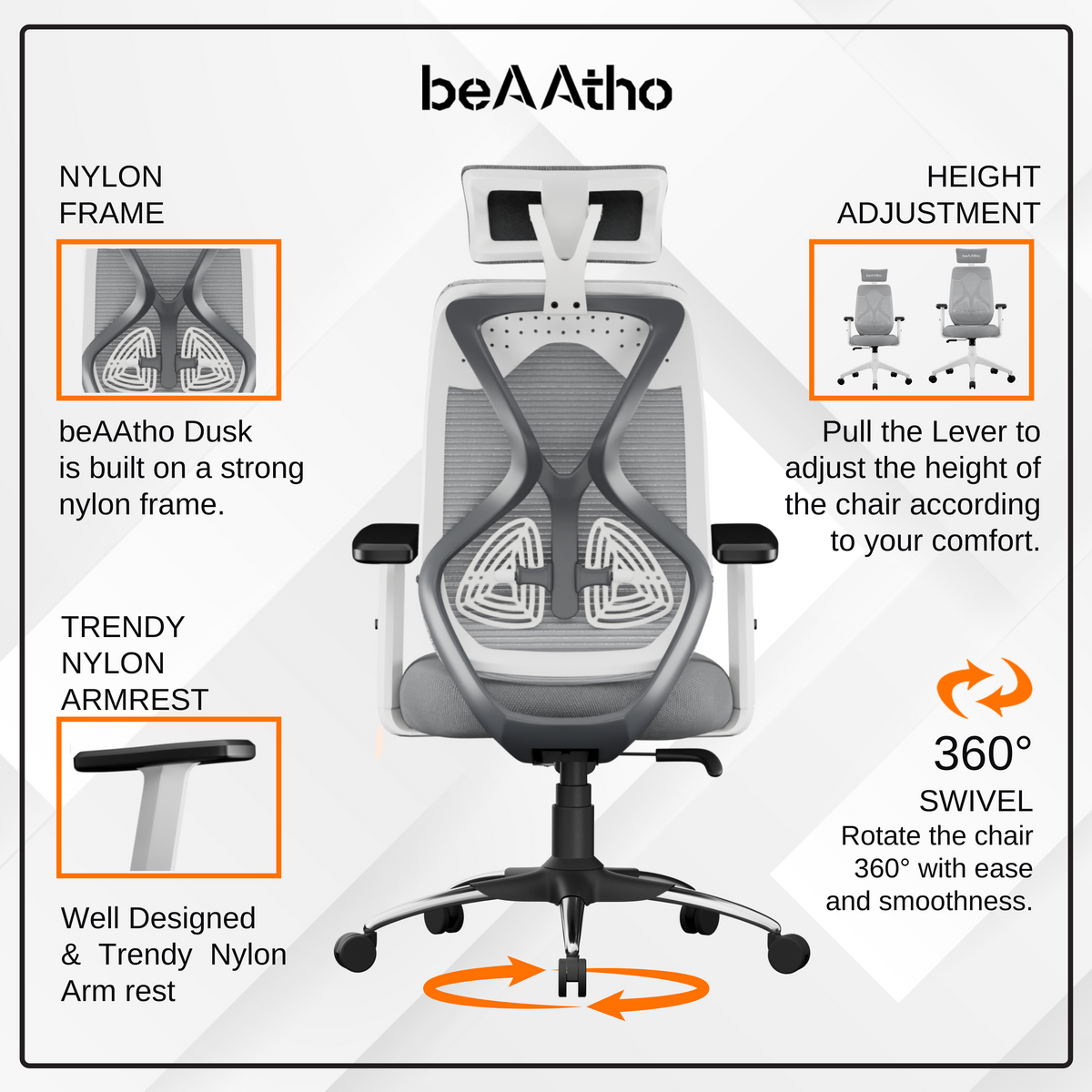 Lumbar Support Hbada Chair Instructions Computer Chair Hbada