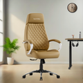 Zen Leatherette Executive Office Chair | High Back Revolving Chair with Integrated Lumbar Support | Ergonomic & Comfortable Seating | 3-Year Warranty | Adjustable Height |