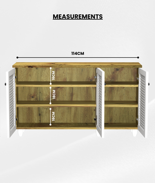 beAAtho Orion Multipurpose Storage Rack | DIY Engineered Wood Cabinet | Anti-Termite Treated | Shoe, Book & Utility Organizer | Wotan Oak - Beige