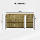 beAAtho Orion Multipurpose Storage Rack | DIY Engineered Wood Cabinet | Anti-Termite Treated | Shoe, Book & Utility Organizer | Wotan Oak - Beige