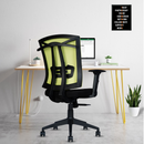Irish Mesh Mid Back | 3-Year Warranty | Ergonomic Office Chair with Adjustable 3D Arms, 2D Lumbar Support & Coat Hanger