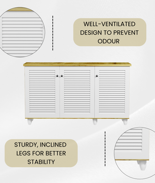 beAAtho Orion Multipurpose Storage Rack | DIY Engineered Wood Cabinet | Anti-Termite Treated | Shoe, Book & Utility Organizer | Wotan Oak - Beige