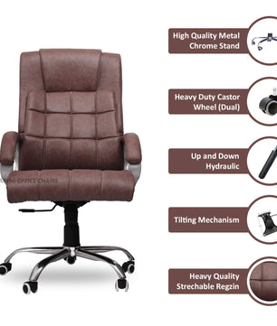 JS-31 High Back Executive | 3-Year Warranty | Office Revolving Chair/Director Chair/Boss Chair