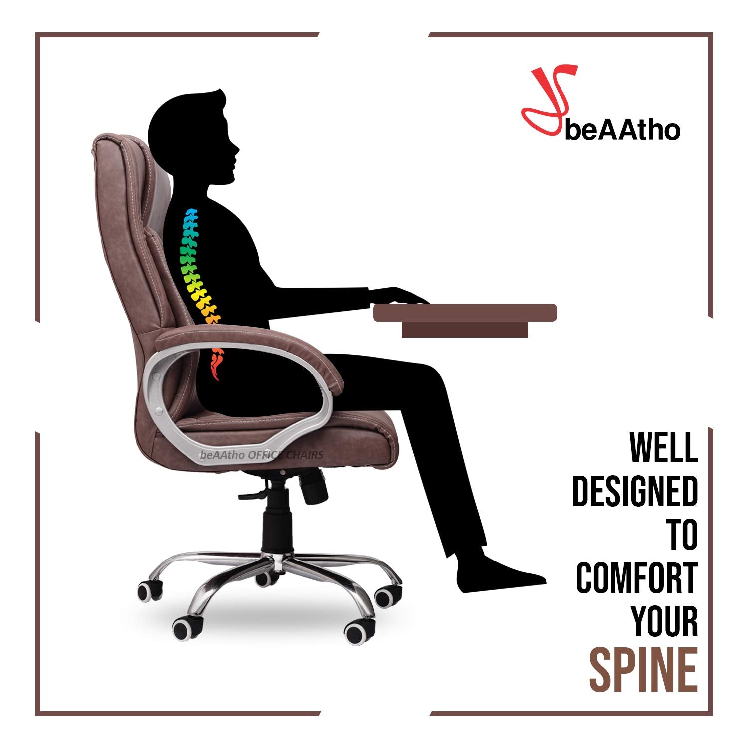 JS-31 High Back Executive | 3-Year Warranty | Office Revolving Chair/Director Chair/Boss Chair