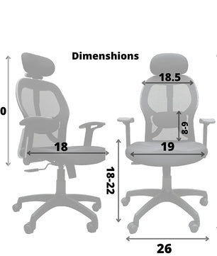 Oligo High Back | 3 Years Warranty | Executive Mesh Revolving Office Chair